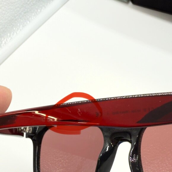 Armani Exchange AX4105SF Sunglasses Shiny Black Mirror Violet Women's *Note Pix* - Picture 9 of 13